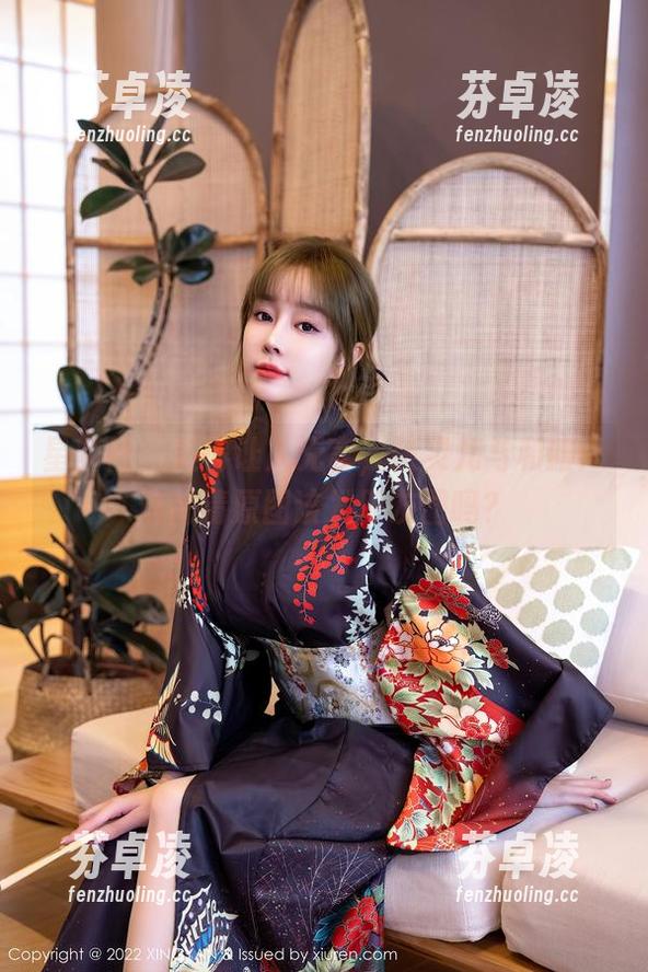 星颜社 - 美得让人无言，张灵儿与和服：这高清原图该发朋友圈吗？
